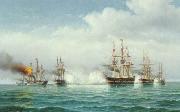 Carl Bille Slaget ved Helgoland oil painting reproduction